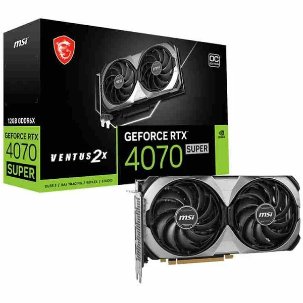 MSI GeForce RTX 4070 SUPER VENTUS 2X OC 12GB GDDR6X Gaming Graphics Card